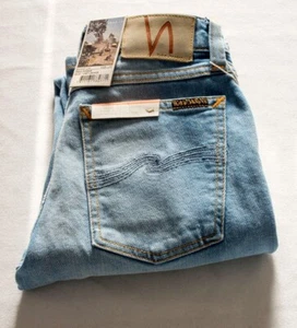 Nudie Jeans Women's Skinny Lin Fresh Breeze Organic Cotton Jeans W25 L30 BNWT - Picture 1 of 11