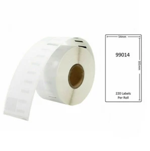 99014 LABELWRITER DYMO COMPATIBLE LABEL ROLLS WHITE 330 400 440 450 4XL - Picture 1 of 2