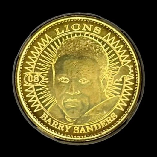 巴里·桑德斯 1997 年 Pinnacle 完好收藏硬币 #08 底特律狮子会名人堂 MVP — 第 1/1 张图片