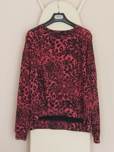 Allsaints women’s sweatshirt animal print size 8 / small - Picture 1 of 4