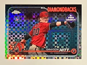 2024 Topps Pro Debut Chrome Xfractor Grayson Hitt ACL Diamondbacks - Bild 1 von 2