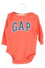 BABY GAP body kids size 62 red cotton logo push buttons