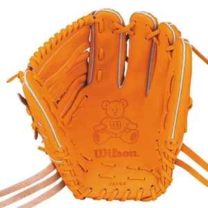 Wilson Staff Baseball Glove Type DP Orange Pitcher Size 11.75 TEDDY BEAR  - Picture 1 of 2
