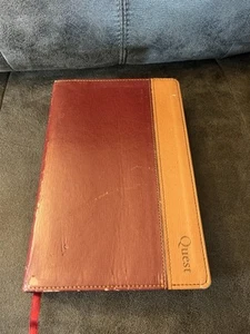 Quest Study Bible NIV Fully Revised Zondervan 2003 Faux Leather Duo Tone - Picture 1 of 17