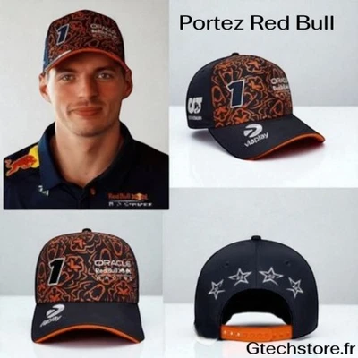 Casquette Red Bull Verstappen F1 - Édition Autriche 2025. Broderie 4x Champion