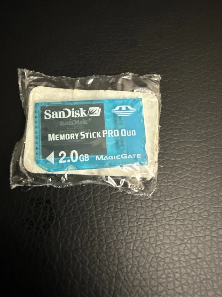 Sandisk 2Gb Memory Stick Pro Duo Magic Gate Memory card - Clear Blue - Image 1 of 1
