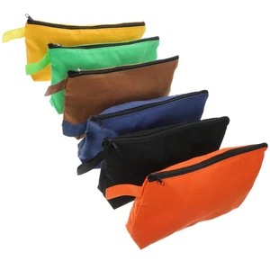 6pz Sacchetto Porta Attrezzi Borsa con Cerniera per Organizzare Strumenti e Accessori - Foto 1 di 12