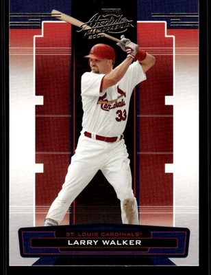2005 PLAYOFF MEMORABILIA ABSOLUTA LARRY WALKER 76 PERFEITO ESTADO ST. LOUIS CARDINALS - Imagem 1 de 2