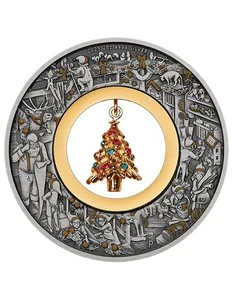 SANTA'S WORKSHOP Antigua moneda de plata de 2 oz 2$ Australia 2025 - Imagen 1 de 5