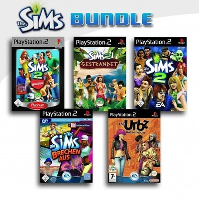 PS2 / Sony Playstation 2 Spiel - Die Sims 5er Pack 3 mit OVP - Bild 1 von 4