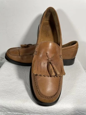 Мокасины женские Bass Weejuns MARIETTA II коричневые кожаные килти кисточки 11 M - Изображение 1 из 4