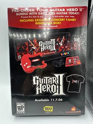Camiseta promocional Guitar Hero 2 II World Tour Best Buy de colección pedido anticipado XL Foto 1 de 2