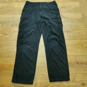 Pantalones cargo Gap para hombre W32 L32 negros utilitarios ejército militares bolsillos pantalones senderismo - Imagen 1 de 11