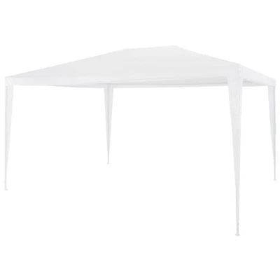 Party Tent White Polyethylene roof and steel frame 9.8x13.1 ft - Image 1 of 4