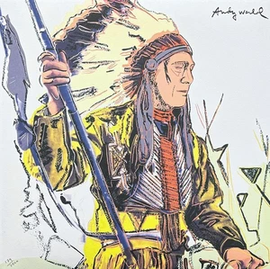 ANDY WARHOL - War Bonnet Indian - signed, numbered 179/2400, 60x60 cm, CMOA - Picture 1 of 4