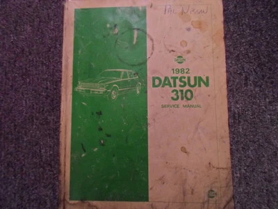 1982 Datsun Nissan 310 Servizio Riparazione Negozio Manuale Factory OEM Libro Di - Immagine 1 di 4