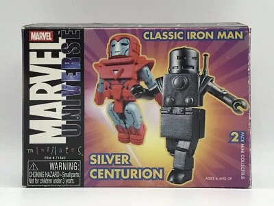 Art Asylum Minimates Marvel Clásico Iron Man Plata Centuriano NUEVO AFX Exclusivo Foto 1 de 4