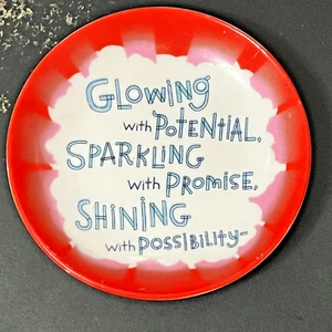 Jacmel jewelry plate 4" Diameter Glowing - Sparkling - Shining x - Picture 1 of 12