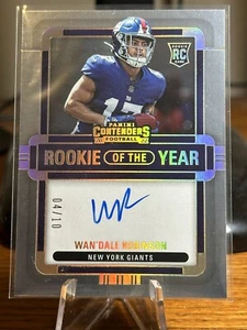2022 Contenders Wan’Dale Robinson Rookie Of The Year AUTO /10. MINT!! - Picture 1 of 2