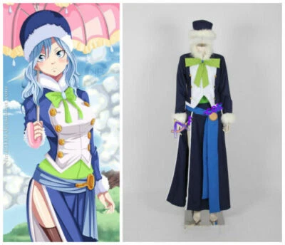 ¡Nuevo! Disfraz de Cosplay Fairy Tail Juvia Lockser #tt Foto 1 de 4