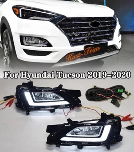 For Hyundai Tucson 19-20-2021 halogen Front Fog Light w/Bulbs + Wire/LED DRL Kit - Bild 1 von 9