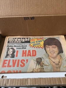 MIDNIGHT GLOBE Magazine/Tabloid-DECEMBER 27,1977-I HAD ELVIS' SON - Picture 1 of 2