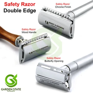 Men's Body Safety Razor Beard Grooming Shaving Razor Double Edge Blades Holder - Picture 1 of 5