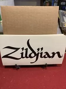 Zildjian Cymbals Logo 8" Wide,Clear W/Black Lettering Vinyl Decal Sticker. - Picture 1 of 1