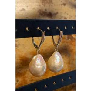 Honora 14K Gold Freshwater Baroque Pearl Earrings - Picture 1 of 6