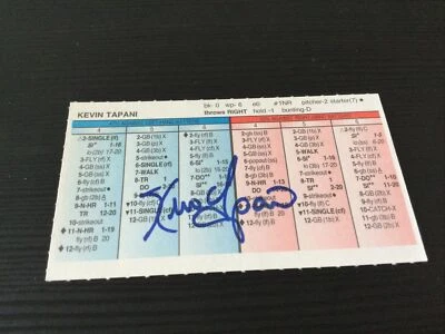 STRAT-O-MATIC 签名卡 Kevin Tapani 1998 小熊队 — 第 1/2 张图片