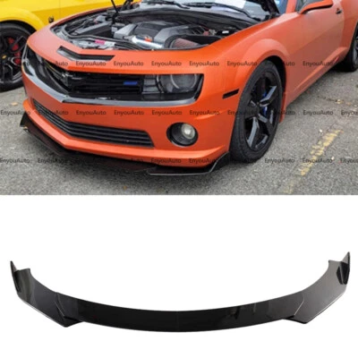For Chevrolet Camaro Universal Front Bumper Lip Spoiler Splitter Glossy Black Foto 1 de 4