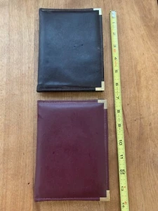 Two (2) Leather (Faux) Bound Photo Albums - New - Slip In Pockets - Picture 1 of 3