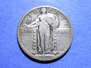 1924 Standing Liberty Quarter VF - Picture 1 of 2