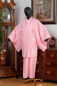 DEAR VANILLA JAPANESE KIMONO/HAORI ENSEMBLE SET MEN'S AUTHENTIC JAPAN SAMURAI - Picture 1 of 9