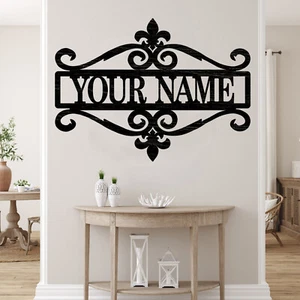 Personalized Fancy Family or child name sign, Wood plaque sign,wood Crafts - Picture 1 of 6