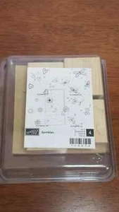 Stampin' Up!  Stamp set- Sprinkles - Set of 4 - Floral 11507Uncut and Never Used - Picture 1 of 3