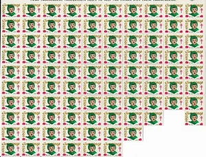 USA 1953 MNH CHRISTMAS SEALS BLOCK OF 89 PERF 12 1/2 - Picture 1 of 1