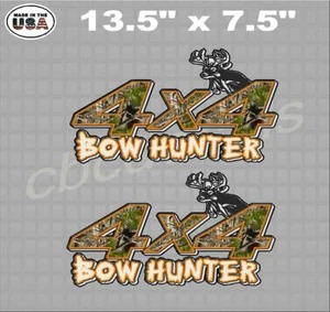 Bow Hunter Camo Deer 4x4 Truck Bed Decal Sticker Truck Decal Set of 2  - Bild 1 von 1