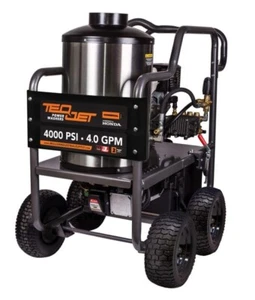 Hot Water Pressure Washer Portable, Gas, Belt Drive,Honda GX390, 4GPM @ 4000 PSI - Picture 1 of 9