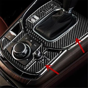 For 2016-2023 Mazda CX-9 Real Carbon Fiber Car Gear Shift Panel Trim Cover - Picture 1 of 10