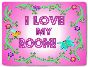 Girls room METAL SIGN cute funny baby nursery pretty wall decor 636 - Picture 1 of 2