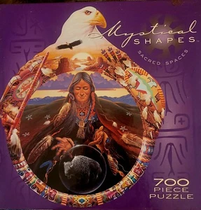 Ceaco 700 Piece Jigsaw Puzzle Bison Dream Mystical Shapes Sacred Spaces - Picture 1 of 2