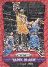 2015-16 Panini Prizm Basketball Prizms Ruby Wave #117 Tarik Black 324/350