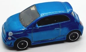 2022 MATCHBOX '19 FIAT 500 TURBO METAL FLAKE BLUE 1:64 DIECAST 2 1/2" CAR - Picture 1 of 6