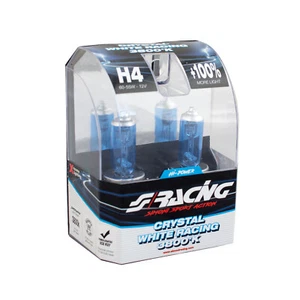 Set 2 Lámparas H4 Efecto Xenón 12V 60/55W Luz Blanca 3800K simoni racing - Imagen 1 de 2
