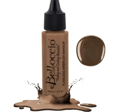 Belloccio Pro Airbrush Makeup COCOA SHADE FOUNDATION Flawless Face Cosmetics - Image 1 of 4