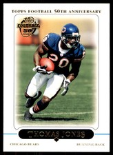 2005 Topps Thomas Jones Football Cards #218