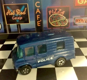 🏁 PLAYART BLUE MERCEDES BENZ FOURGON VAN POLICE BUS 🏁 - Picture 1 of 10