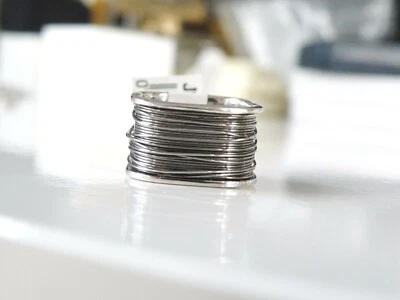 Sterling Silver 925 Milor Italy Brutalist Modernist Band Pinky Ring Size 5 - Image 1 of 4