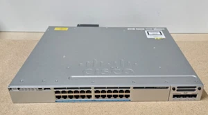 Cisco WS-C3850-24XU-E • mGig UPoE Switch •24 Ports • C3850-NM-2-10G • IP Service - Picture 1 of 1